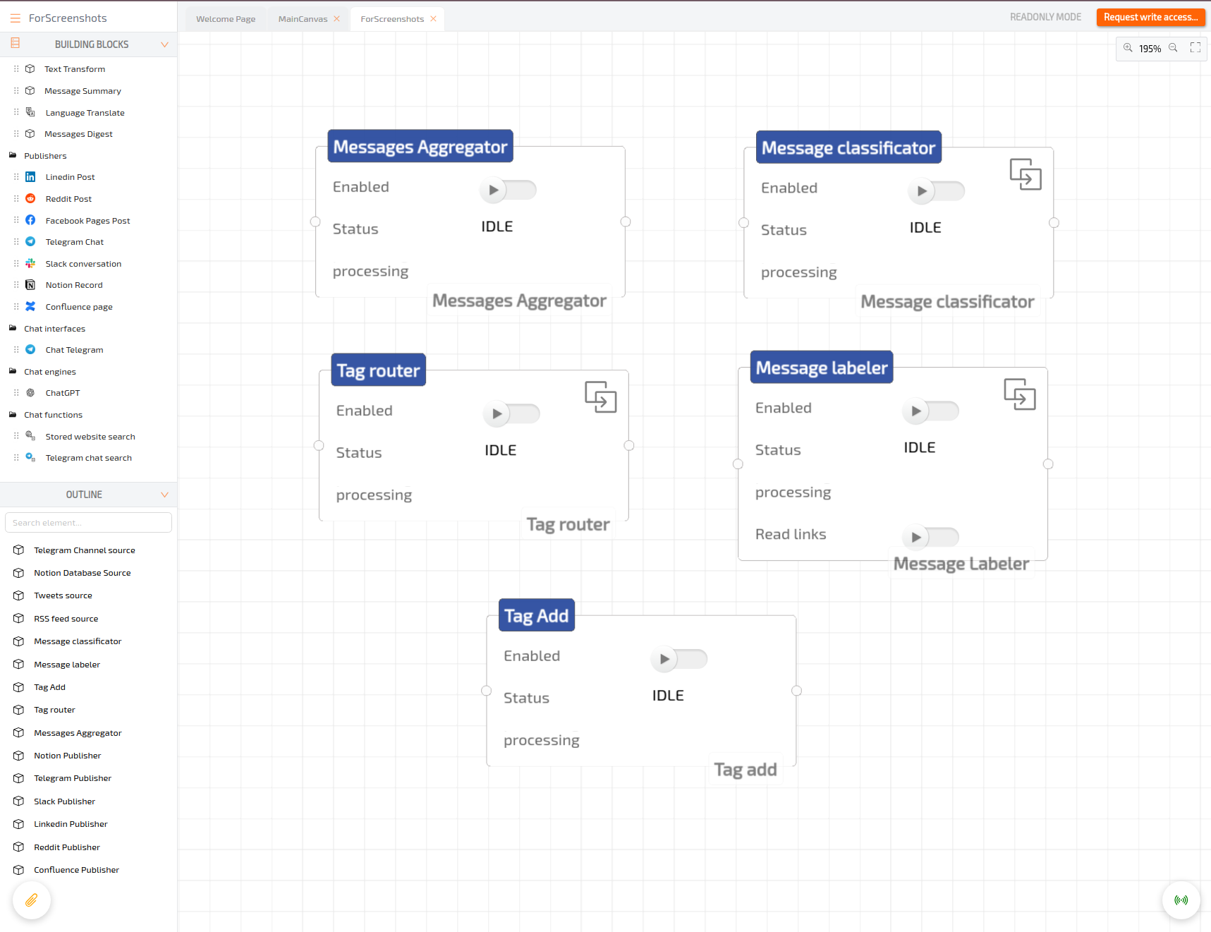 Process information as you want
